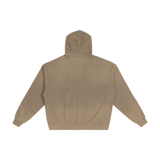 Hand-Frayed Zip-Up